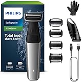 Philips Bodygroom Series 5000, wasserfester Trimmer für Intimbereich und Körper, gründliche und...
