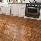 Decotalk Bodenfliesen Selbstklebend Holzoptik Braun Vinylboden Bodenplanken 90X15cm Dicke1.66 mm...