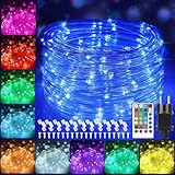 StarryEver 12M Bunt LED Lichtschlauch Außen, Wasserdicht LED Bunt Lichterschlauch,120er LED...