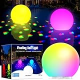 DeeprBlu 2025 Neueste Schwimmende Poolbeleuchtung mit Unterwasser Lichtshow, Vielfarbig...