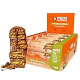MaxiNutrition Pistachio Spread Protein Waffle Bar, 26% Eiweiß, 199 kcal, (12 Eiweißriegel x 39g),...