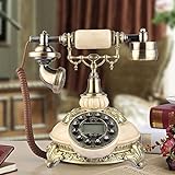 MLIMAR Festnetzhäuser Telefone Schnürte Telefon, Europäischer Stil Vintage Antique Old Telefon...