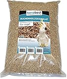 Terrabest Buchenholzgranulat, Einstreu für Vögel 4,5KG grob, mittel, fein (fein (1-3mm))
