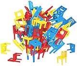 deAO 36 Stücke Stuhlstapel-Brettspiel, Stuhl Gleichgewicht Spiel: Gleichgewichtsspiel für die...