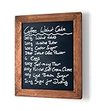 ELAFI® Magnetische Kreidetafel anthrazit schwarz groß | Kreidetafel zum Aufhängen A3 (42cm x 32...