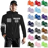 KONG JIMFAN Hochwertige Personalisierte Sportjacke mit Kapuze, Atmungsaktiv, für Teams, Unisex,...