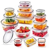 Jim's Store Frischhaltedosen mit Deckel Vorratsdosen Set, 30 Teile Aufbewahrungbox(15 Behälter+15...
