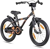 PROMETHEUS BICYCLES Kinderfahrrad 18 Zoll Jungen ab 6 Jahre - Kinder Fahrrad 18 Zoll Junge Mädchen...