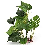 JZK Aquarium Pflanze Kunststoff Aquarium Pflanze 30cm künstliche grüne blätter für Fische,...
