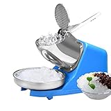 Elektrischer Ice Crusher, Edelstahl Eiszerkleinerer Crusheisbereiter, Kapazität von zerstoßenem...