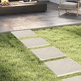 COSTWAY Trittsteine für Garten, 8er Set, Gehwegplatten 39,5 x 39,5 cm, Steinplatten aus...
