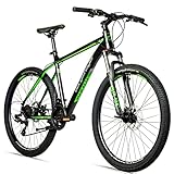 Bergsteiger Makalu 26 Zoll Mountainbike Aluminium, geeignet ab 150 cm, Scheibenbremse, 21...