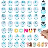 Buchstaben Ausstecher für Fondant, 40 Stück Ausstechformen Buchstaben Set, Wiederverwendbar...