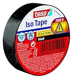 tesa Isolierband - Selbstklebendes Isolierband, hitzebeständig - Zum Isolieren, Reparieren und...