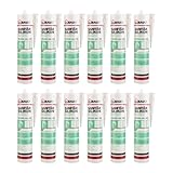 12x dubaust SAB24 Sanitärsilikon Basic elastisch dauernassbeständig schimmelresistent Bad Küche...