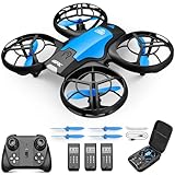 4DRC V8 Mini Drohne für Kinder,RC Quadrocopter Mini Drone mit 3 Akkus,27 Min. Lange...