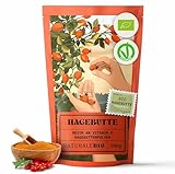 NaturaleBio Hagebuttenpulver Bio 200g. Rohkostqualität, Natürlich und rein aus ganzen biologischen...