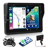 [2024] CAMECHO Dashcam Carplay Motorrad Navi Display für Moto, 5 Zoll HD-Touchscreen Wasserdicht...