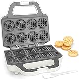 SugarWhisk Mini-Waffelmaschine, Waffeleisen für Kinder, backt 8 x 5cm winzige Waffeln, kleine...