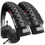 Fincci Fahrradreifen 26x2.25 – Paar MTB 26 Zoll FaltReifen 57-559 (27 TPI) mit 2X 26-Zoll...