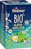 Meßmer Bio Alpenkräuter | 100% natürliche Zutaten | 20 Teebeutel | Vegan | Glutenfrei |...