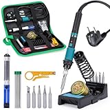 YIHUA 947-IX Lötkolben Set mit einstellbarem Temperaturbereich 220~480°C, Netzschalter,...