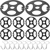 ibasenice 10 Stück Teiliges Metallhaken und Kunststoff klemmscheiben zur Sicheren Befestigung von...