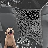 VEHIRIE 3-lagiges Auto-Aufbewahrungsnetz mit Hundebarriere Organizer für Vordersitze,...