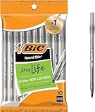 BIC Round Stic Xtra Life Kugelschreiber, mittlere Spitze (1,0 mm), 10 Stück, Nr. 1 verkaufter...