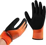 DS Safety Arbeitshandschuhe Winter Wasserdicht Thermo Warme Winterhandschuh Montagehandschuhe Grip...