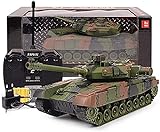 ReLLcty Neu Beliebt 1/24 Skala Fernbedienung Spielzeug Kampfpanzer RC Airsoft Panzer 2,4 GHz...