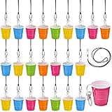 FoldTier Schnapsglas-Halsketten, Becher mit Umhängeband, 57 ml, Schnellverschluss,...