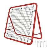 NAIZY Fußball Rebound Netz 100x65cm Prellwand Kicker faltbar mit 4 Verstellbare Stufen Training...