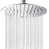 8 Zoll Regendusche Duschkopf, 304 Edelstahl Regenduschkopf Verstellbarer Kopfbrause mit...