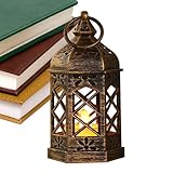 Kleine Laterne,Halloween Dekorative LED Kerzenhalter | Retro Tischdekoration Für Diwali Hochzeit...