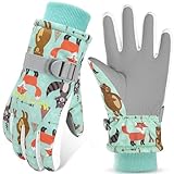 WESTGIRL Kinder Winterhandschuhe Winddicht Warme Skihandschuhe Thermofleece Wasserabweisend Schnee...