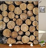Duschvorhang 200x220 Antischimmel Landhausstil Duschvorhang Runder Eichenbaum, Duschvorhänge...