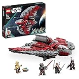 LEGO Star Wars Ahsoka Tanos T-6 Jedi Shuttle Set, baubares Raumschiff-Spielzeug mit 4 Minifiguren...