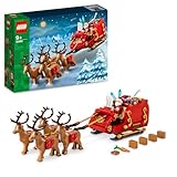 LEGO Schlitten des Weihnachtsmanns - Spielzeug für Kinder ab 9 Jahren mit Minifigur, Rentieren,...