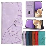 Hülle Case für Motorola Moto G15, Premium Leder Flip Handyhülle Handytasche Schutzhülle Etui...
