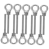 Yardenfun 10 Stück Teiliges Edelstahl Ringschrauben mit Gewinde Schulterverstärkte Augbolzen für...