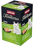 vom Feinsten mit Schlemmerkern in Pute & Hühnchenbrust + Kräutern (6 x 100g), Katzenfutter nass...