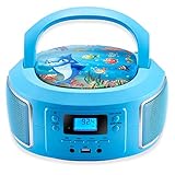 Cyberlux Tragbare Boombox | FM Radio | AUX-In | CD/CD-R | USB | Kopfhöreranschluss | CD-Player |...