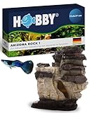 HOBBY Aquaristik Arizona Rock 1 I 17 x 9 x 17 cm I künstlicher Stein für Aquarien I Aquarium Deko...