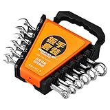 Ratschenschlüssel-Set: Ratschenschlüssel, Maulschlüssel-Set | Splay Metric Spet Werkzeuge 6-17 mm...