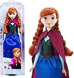 Mattel Disney Prinzessin Anna Puppe, Die Eiskönigin Puppe, kämmbare Haare, beweglich, im...