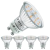 EACLL GU10 LED Warmweiss 5W Ersetzt 75W Halogen Leuchtmittel, 4er-Pack. 585 Lumen 3000K Birnen, AC...