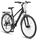 Licorne Bike Premium Touring Trekking Bike in 28 Zoll Aluminium Scheibenbremse Fahrrad für Jungen,...