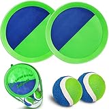 Jalunth Klettballspiel Klettball Strandspielzeug Strandspiele Wurfspiel Kinder Erwachsene Garten...