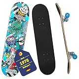 BEST SPORTING Skateboard A3 Kid Octopus – Skateboard 78 cm für Kinder mit rutschfestem Deck –...